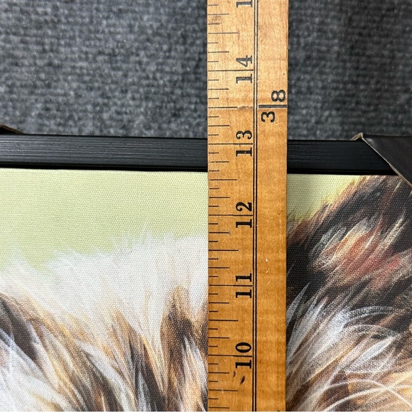 Persian Cat giclee art Carolee Vitaletti NWT 13”x13” wood frame grumpy cat - Picture 9 of 9